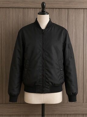 Guess Black Men's Bomber Jacket Size Large